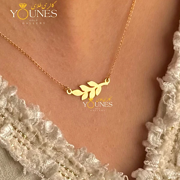 گردنبند گندم مینیمال طلا